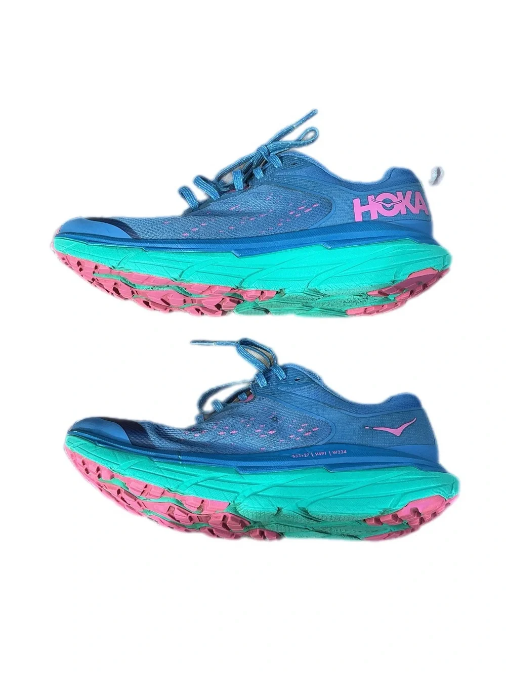 HOKA ONE ONE Challenger ATR 6 Blue Graphite Blue Glass Trail Shoes Women’s 8